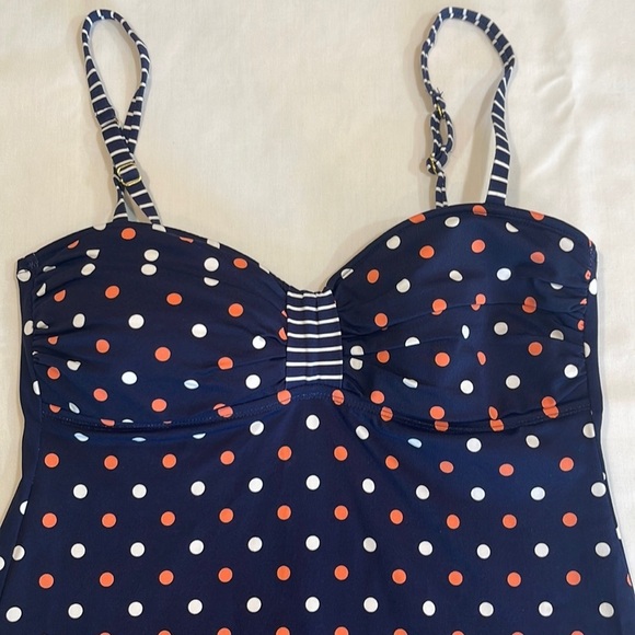 TOMMY BAHAMA Polka Dot Summer CoverUp Sundress Sz S Retro Swimwear Beach Resort - Picture 2 of 10